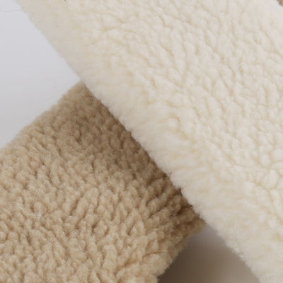 100% poliéster Micro Polar Sheepskin Sherpa Fleece Coat com material resistente a lágrimas