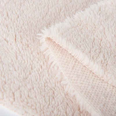 100% poliéster Micro Polar Sheepskin Sherpa Fleece Coat com material resistente a lágrimas
