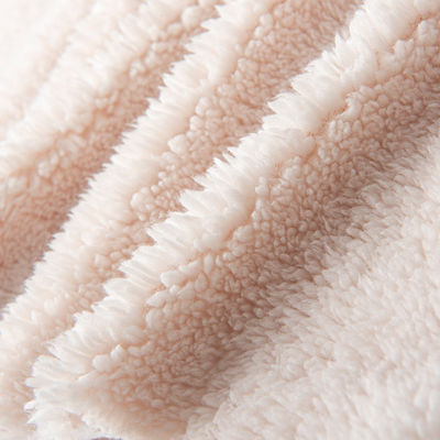 100% poliéster Micro Polar Sheepskin Sherpa Fleece Coat com material resistente a lágrimas