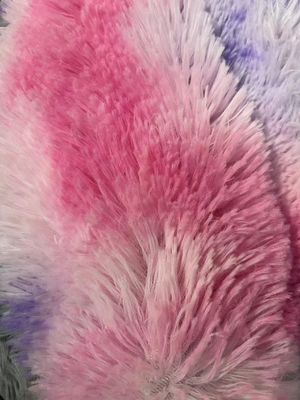 Tecido de brinquedo de pelúcia de algodão de algodão 100% poliéster de malha para animais de pelúcia
