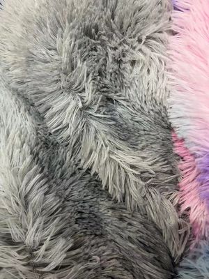Tecido de brinquedo de pelúcia de algodão de algodão 100% poliéster de malha para animais de pelúcia