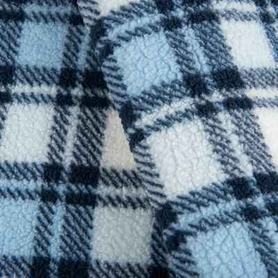 Impressão de tecido de poliéster 100% Sherpa Fleece Fabric para vestuário em estilo TWILL