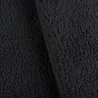 100% de poliéster sherpa fleece Teddy Bonded Suede Tecido de malha para confecção de vestuário