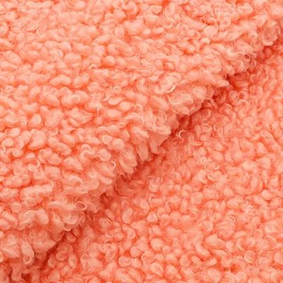 Casaco de Mulheres 300GSM Teddy Fleece Tecido Soft Shell Custom Color 100% Poliéster Amostra Grátis
