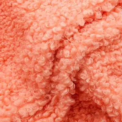 Casaco de Mulheres 300GSM Teddy Fleece Tecido Soft Shell Custom Color 100% Poliéster Amostra Grátis