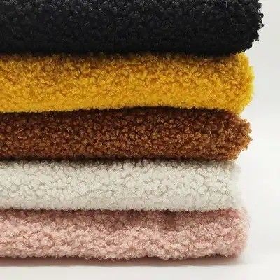 Material da fachada 100% Poliéster Tela Sherpa Teddy reciclada sustentável para têxteis domésticos