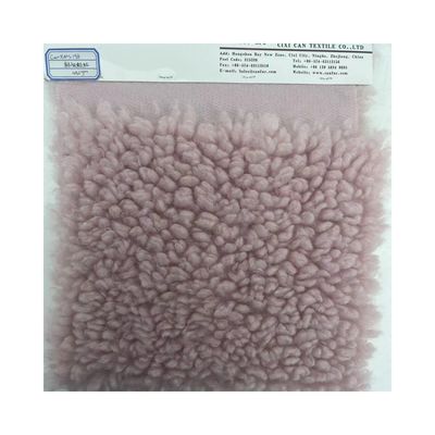 Tecido Teddy feito de lã Sherpa 100% poliéster peso pesado para roupa de inverno