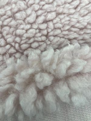 Tecido Teddy feito de lã Sherpa 100% poliéster peso pesado para roupa de inverno