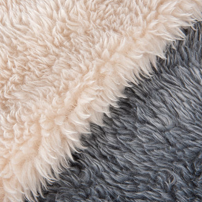 Vestuário Tintura sólida em pilha curta Acrílico de pele de coelho Tecido 100% Acrílico Material frontal
