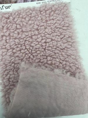 Tecido Teddy feito de lã Sherpa 100% poliéster peso pesado para roupa de inverno