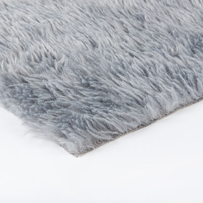 Vestuário Tintura sólida em pilha curta Acrílico de pele de coelho Tecido 100% Acrílico Material frontal