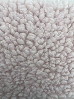 Tecido Teddy feito de lã Sherpa 100% poliéster peso pesado para roupa de inverno