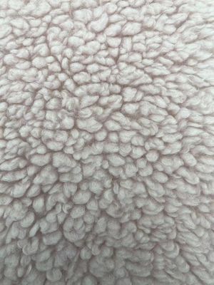 Tecido Teddy feito de lã Sherpa 100% poliéster peso pesado para roupa de inverno