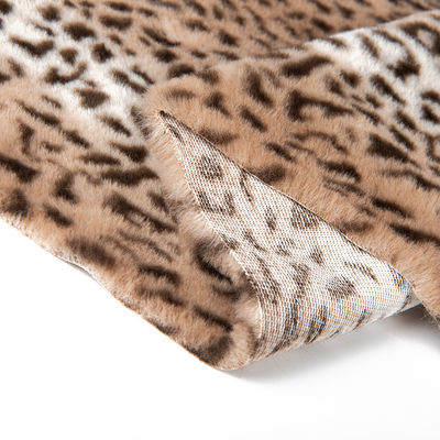 Tecido de pele de coelho de pelúcia de pelúcia para casaco lenço de sapato saco cobertor em impressão zebra popular