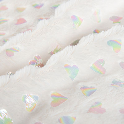 Saco de borracha 100% Poliéster Prata PV Plush Falsa Pelúcia Tecido para têxteis domésticos