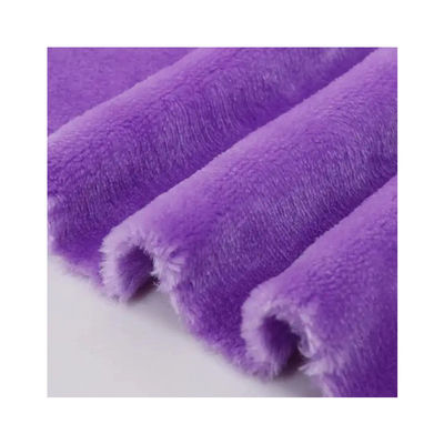 Tecido de lã de coral de poliéster reciclado para pijamas de peso médio 150d*144f