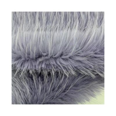 Material de frente 100% acrílico Cabelo longo Tecido de pele falsa para distribuição