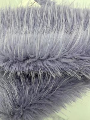 Material de frente 100% acrílico Cabelo longo Tecido de pele falsa para distribuição