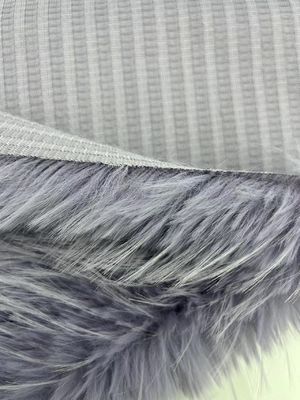 Material de frente 100% acrílico Cabelo longo Tecido de pele falsa para distribuição
