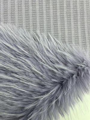 Material de frente 100% acrílico Cabelo longo Tecido de pele falsa para distribuição