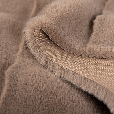 Poliéster Long Pile Fux Fur Trim Fabric para Super Soft Fux Rabbit Fur Look and Feel