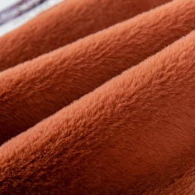 Tecido de pele de coelho de malha para roupas confortáveis e de moda