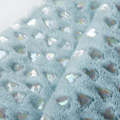 100% poliéster espumante Sequin Stick PV Velvet Plush Tecido Brilhante Folha de Ouro 58/60 "Largura