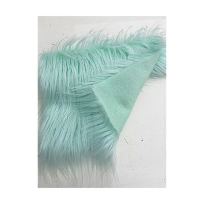 450gm Tecido de pele falsa colorido impresso para tapete de pilha longa Cortina de pelúcia de pelúcia 65mm