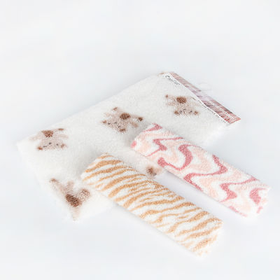 Tecido suave de lã de poliéster 100% Jacquard Sherpa para roupas de Inverno