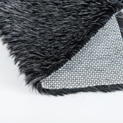 Material de parte traseira 100% Arcílico Jacquard Artificial Larga Pele Falsos Tecido de Pele para Vestuário