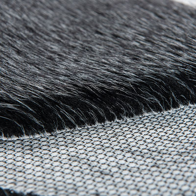 Material de parte traseira 100% Arcílico Jacquard Artificial Larga Pele Falsos Tecido de Pele para Vestuário