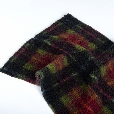 Tecido de Teddy 100% de poliéster Jacquard Tecido Sherpa Perfeito para Lançamentos de Cobertas