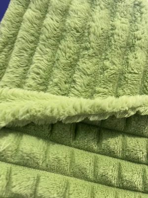 Tecido em chapa de lã de flanel de lado duplo para cobertor de inverno Super Soft 100 Poliéster