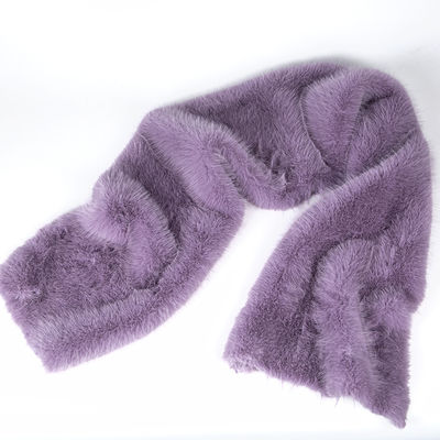 Tecido de poliéster 100% Plush Cabelo longo Tecidos de pele falsa para vestuário Processamento-revestimento