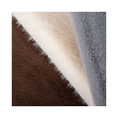 Peso Médio 360 gm 100% Poliéster Pelo de Coelho Tecidos de Pelo Falsos para Vestuário de Inverno