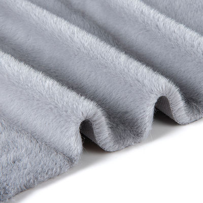 Peso Médio 360 gm 100% Poliéster Pelo de Coelho Tecidos de Pelo Falsos para Vestuário de Inverno