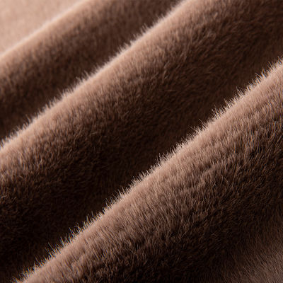 Peso Médio 360 gm 100% Poliéster Pelo de Coelho Tecidos de Pelo Falsos para Vestuário de Inverno