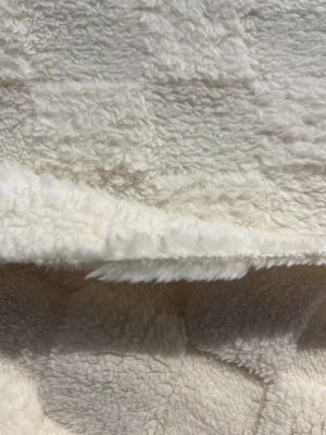 Tecido de lã de Jacquard de malha macia para Shu Velveteen Double Side Mirco Sherpa