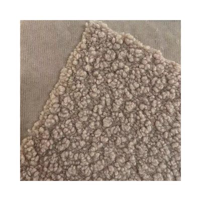 Tecido de lã de pelúcia Teddy de malha macia e durável para têxteis domésticos/vestimentos/ brinquedos