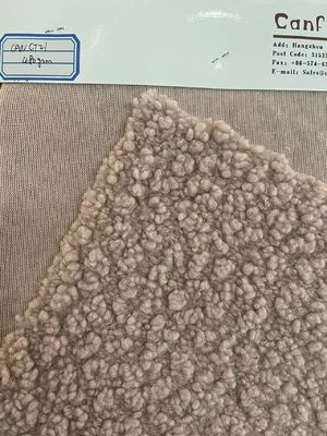 Tecido de lã de pelúcia Teddy de malha macia e durável para têxteis domésticos/vestimentos/ brinquedos