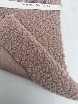 Tecido de lã de pelúcia Teddy de malha macia e durável para têxteis domésticos/vestimentos/ brinquedos
