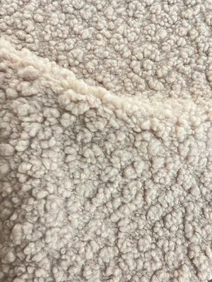 Tecido de lã de pelúcia Teddy de malha macia e durável para têxteis domésticos/vestimentos/ brinquedos