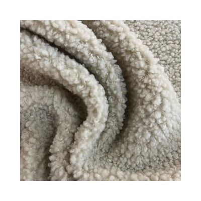 Tecido de lã de Teddy para têxteis domésticos/vestimentos/ brinquedos resistente à abrasão e personalizável