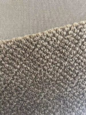 Tecido de Teddy Sherpa de pele falsa de pelúcia artificial suave com material de frente 100% poliéster
