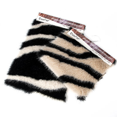 58/60" largura Jacquard tecido de pele falsa artificial para casaco 100% material frontal acrílico