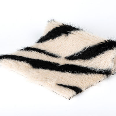 58/60" largura Jacquard tecido de pele falsa artificial para casaco 100% material frontal acrílico