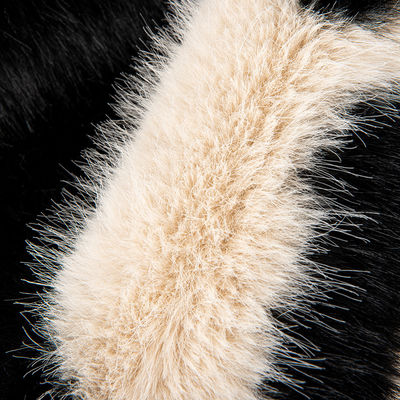 58/60" largura Jacquard tecido de pele falsa artificial para casaco 100% material frontal acrílico