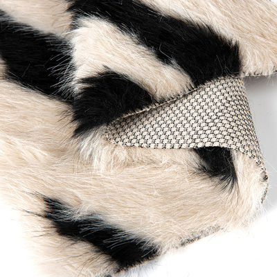 58/60" largura Jacquard tecido de pele falsa artificial para casaco 100% material frontal acrílico
