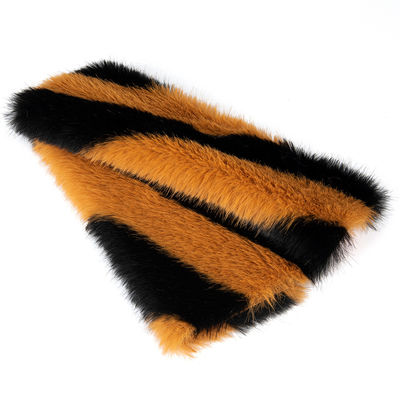 Tecido de pele de pelúcia artificial de Jacquard personalizável com 100% de material de poliéster