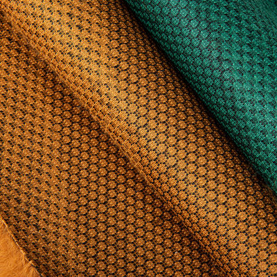 Tecido de pele de pelúcia artificial de Jacquard personalizável com 100% de material de poliéster